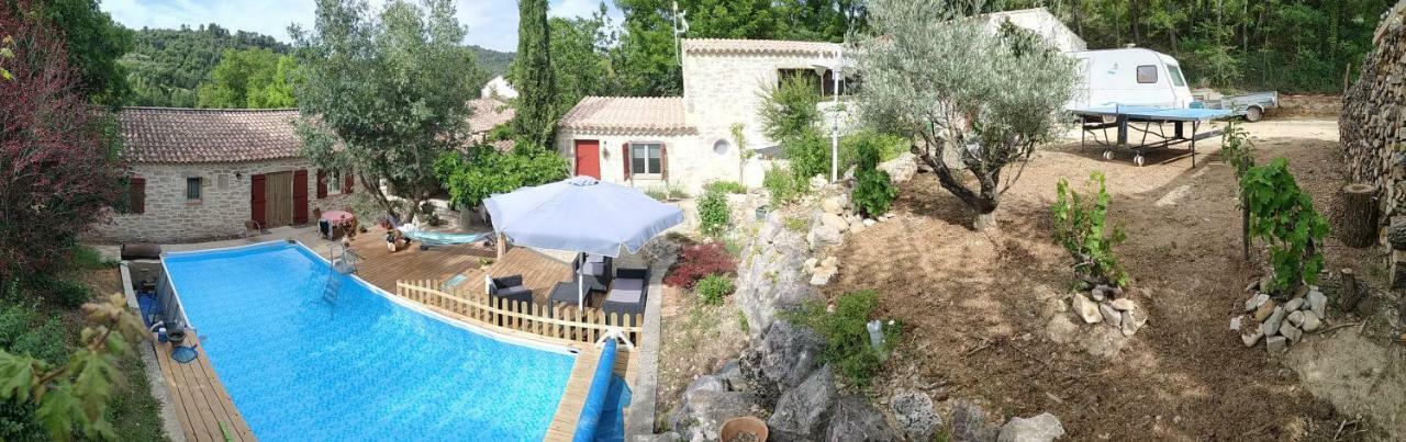L'Establoun Leilighet Saint-Martin-de-Brômes Eksteriør bilde